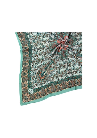 Mim Eşarp Prime Pamuk Etnik Desenli Eşarp 90x90 Cm Mint
