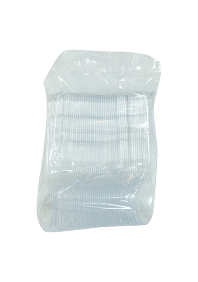 Lokman Avm Plastik Kaşık Ekonomik Çorba Kaşığı 1654 MM Şeffaf 100 Adet 1 Paket