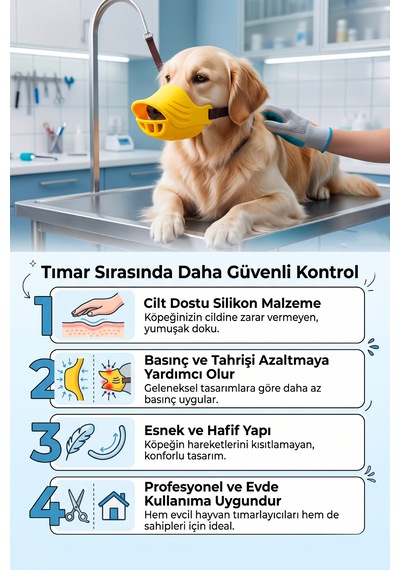 Artero Köpekler İçin Ördek Silikon Ağızlık Large