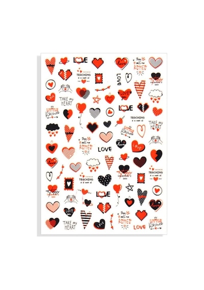 Popstıcker34 Nail Art Tırnak Süsleme Sticker Tırnak Dövmesi Tırnak Tattoo Popstıcker34