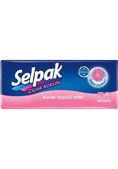 Selpak Çiçek Kokulu Mendil 10'lu
