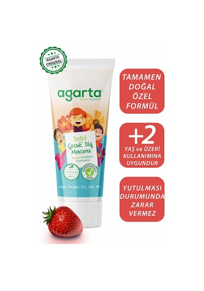 Agarta Doğal Diş Macunu 75ml Çocuk Beyazlık