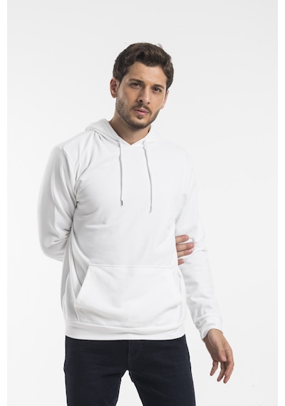 Süperlife Erkek Kapşonlu Regular Fit İnce Sweatshirt Spr 20k55 Ecru