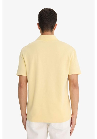 Defacto Regular Fit Polo Yaka Kısa Kollu Tişört F8363ax25smyl188 Sarı