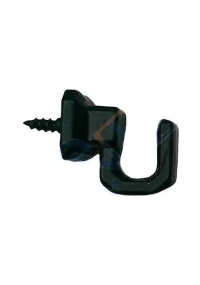 Jenerik Vidalı Kanca, Askı Küçük - 15x18mm, Siyah - 1 Adet