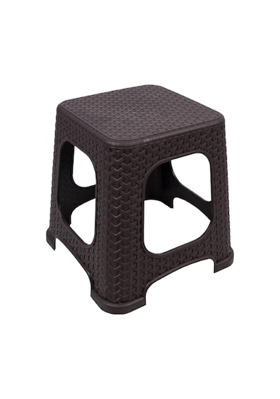Della Star Rattan Tabure Küçük Kahve 2 Adet