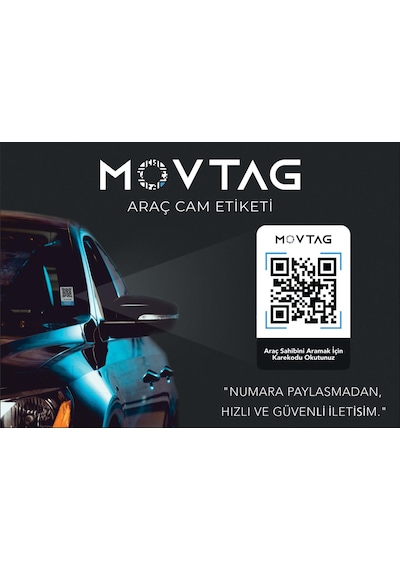 Oto Karekod Numaratör Qrkod Numaratör Akıllı Cam Etiketi Barkod