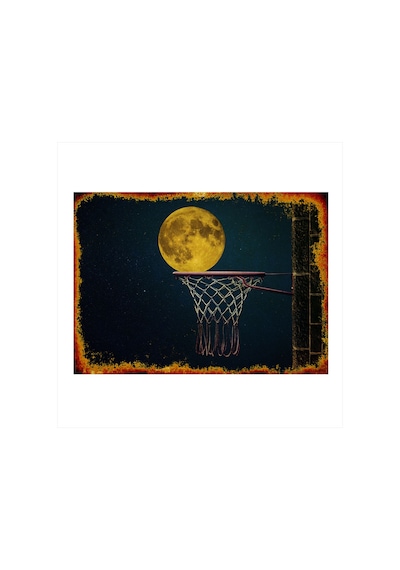 Bedeko Basketbol Potası Modern Ahşap Tablo 50cm X 70cm