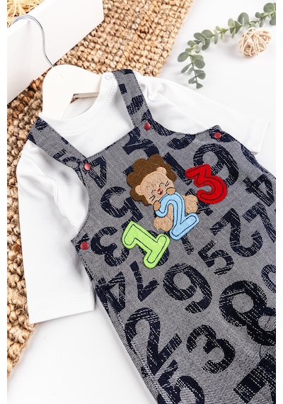 Babymod Figür İşlemeli Erkek Bebek Tulum Salopet Takım 001