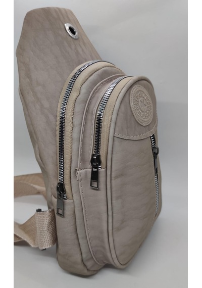 İpek Body Bag Unisex Çapraz Çanta Vizon