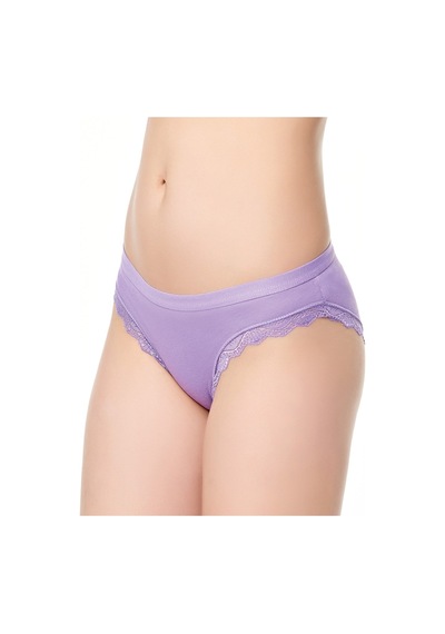 Tutku 12' Li Bayan Işık Dantelli Bikini Külot Kombin 0772 Çok Renkli