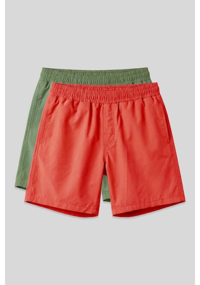 Tommylife Standart Fit Basic 2li Paket Haki-oranj Erkek Deniz Şortu - 81237 Haki-oranj