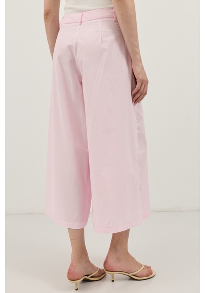 Antioch Pileli Culotte Pantolon Pembe