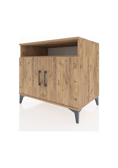 Kronos Şifonyer 2 Raflı Tek Çekmeceli 2 Kapaklı 88x59x80 Çam-çam Atlas Çam