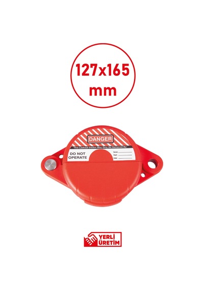 Danger Bbu Safety Sürgülü Vana Kilidi 127 165 Mm Dayanıklı Ayarlanabilir Güvenlik Mekanizması