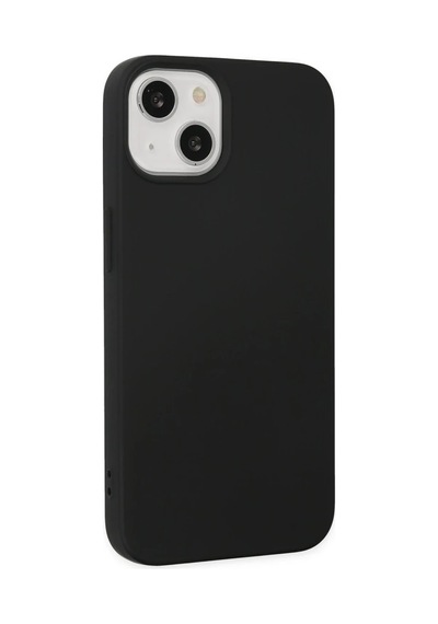 Apple İphone 14 Plus Kılıf Nano İçi Kadife Silikon - Siyah