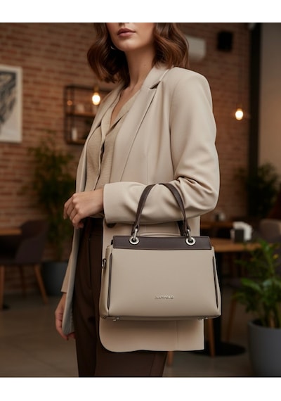 Just Polo Kadın Şık Ve Lüx El & Omuz Çantası Ebat 18 X 26 Cm Shopper Çok Renkli