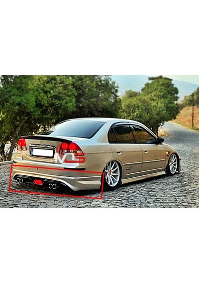 Honda Civic Vtec 2 Custom Arka Tampon Eki Fiberglass Boyasız