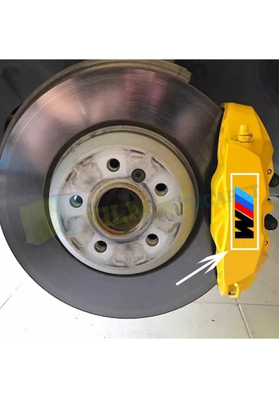 Bmw M Logo Kaliper Oto Sticker Yapıştırma Çıkartma Etiket 6 Adet