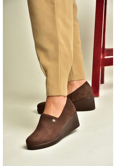 Fox Shoes Z602181602 Kahverengi Süet Günlük Kadın Ayakkabı