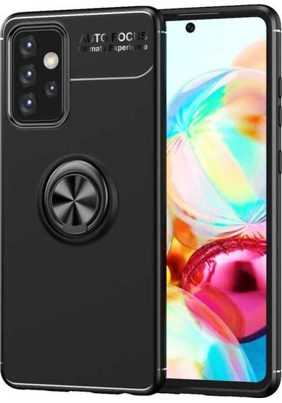 Samsung Uyumlu Galaxy A72 Kılıf Zore Ravel Silikon Kapak Siyah