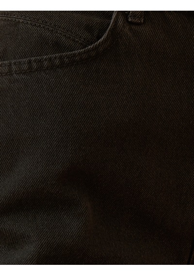 Koton Mom Jean - Normal Bel Dar Kesim Dar Paça Pantolon Siyah 1yak47328md