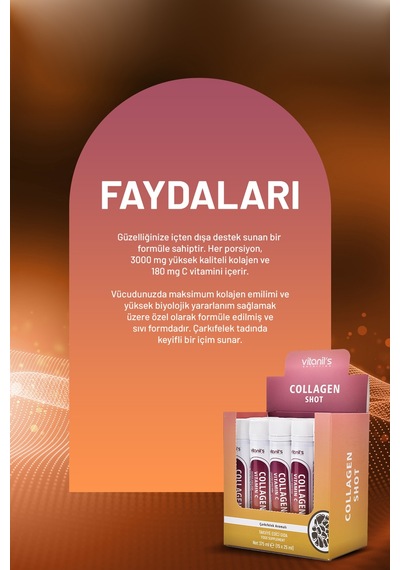 Vitanil's Collagen Çarkıfelek Aromalı 15 Şişe