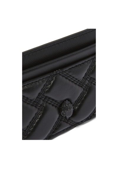 Kurt Geiger Kensington Drench Deri Kartlık 4 Kart Gözlü 9x7 Cm, Şık Ve Kompakt Tasarım Siyah