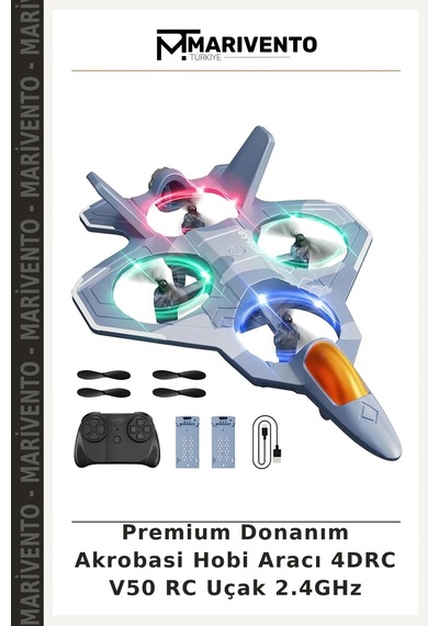 Premium Donanım Akrobasi Hobi Aracı 4drc V50 Rc Uçak 2.4ghz