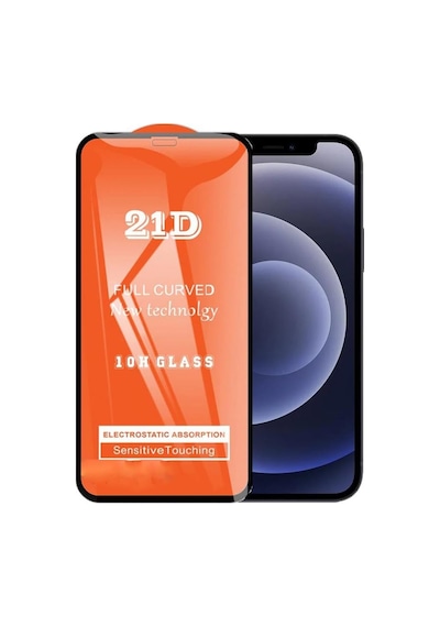 Apple İphone 12 Mini 5.4 İle Uyumlu Ekran Koruyucu 21d Tam Kaplayan