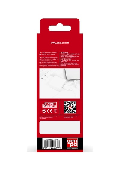 Genpa 2.1 Mah Type-c Kablo - Hızlı Şarj Ve Data Kablosu
