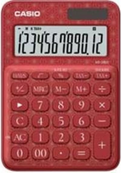 Casio Ms-20uc-jrd 12 Hane Kırmızı Desenli Masa Üstü Hesap Makinesi Diğer