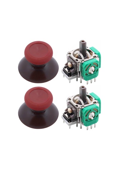 Xbox One Analog Motor Topuz Seti 2+2 One - One S/x - Series S/x Uyumlu Kırmızı Bordo