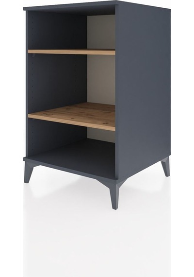 Kronos Komodin 2 Raflı 60x59x96 Antrasit-çam Antrasit
