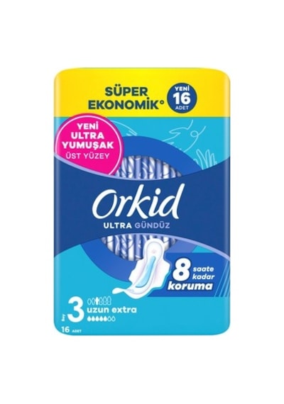 Uzun Ekstra Hijyenik Ped, 16 Adet, Süper Ekonomik Paket İle