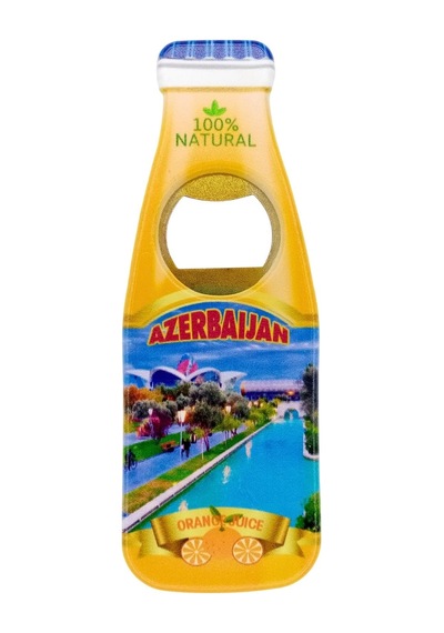 Azerbaycan Temalı Magnet Şişe Açacak