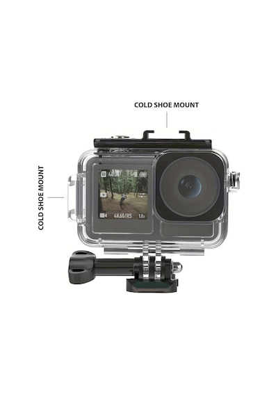 Markofist Mf-dja04 Dji Osmo Action 5 Pro Uyumlu Housing Su Altı Kılıf Şeffaf