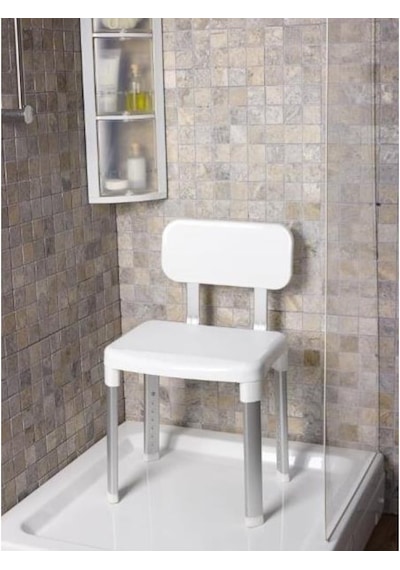 Primanova Cappadocia M-KV20-01 Sırt Destekli Banyo Sandalyesi Beyaz