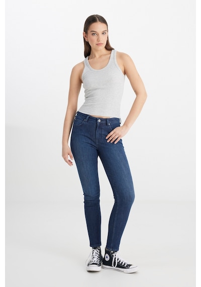 Lee Slim Fit Dar Kesim Gri Tişört L241615036