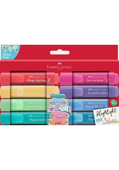 Faber-castell 46 Fosforlu Kalem 8 Pastel Renk 5030254626000