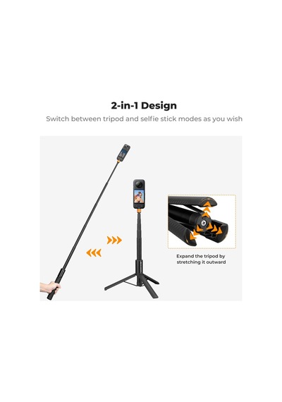 47.2/120cm Görünmez Selfie Stick Tripod, Uzatma Uzun Kutup Diğer