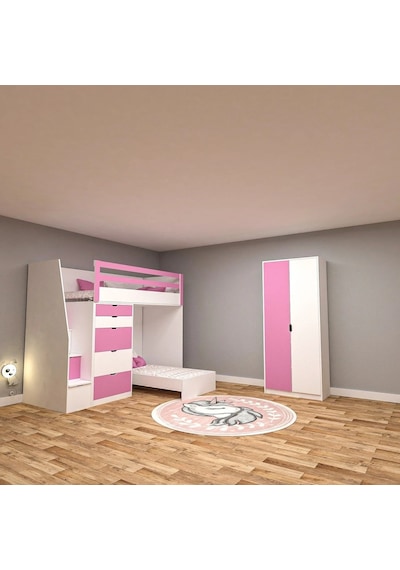 Wooden Genç Odası Takımı Suntalam Antrasit