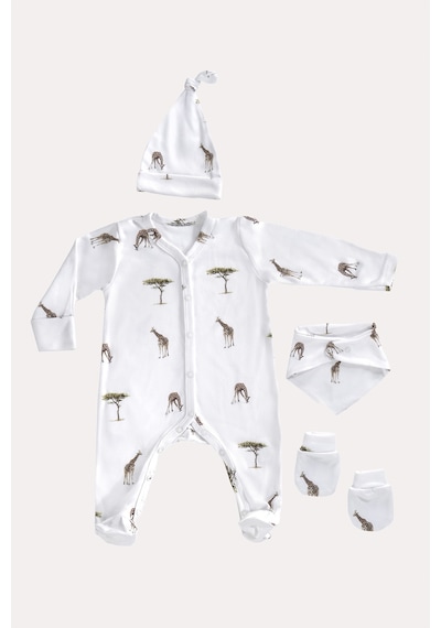 Mama Padre Jirafa Yenidoğan Mini Set - 4 Parça Renkli - 861046954 Renkli