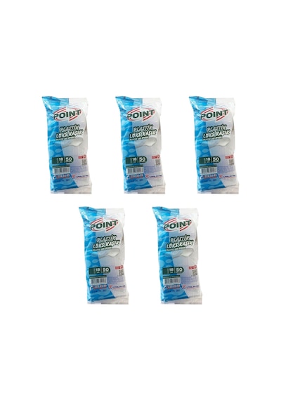 Point Plastik Lüx Şeffaf Kaşık - 18 Cm. - 3.2 Gr. - 50 Adetlik 5 Paket Şeffaf
