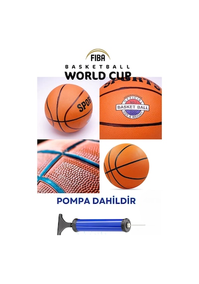 7 Numara Basketbol Topu,basket Topu Ve Pompa Şişirme Iğnesi