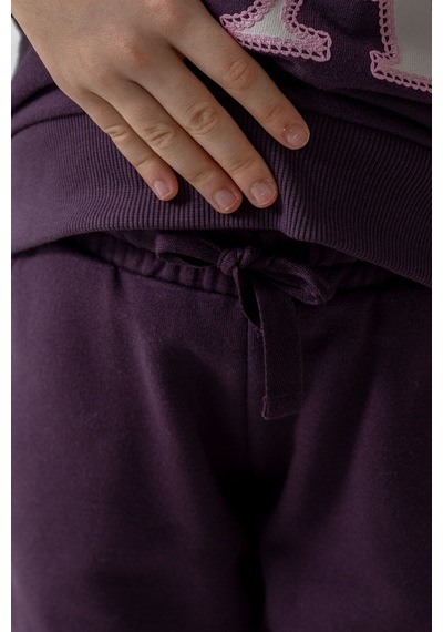 U.S. Polo Assn. Kız Çocuk Baskılı Mor Uzun Kol Eşofman Takımı Us2712-c-v1 Us2712-c-v1