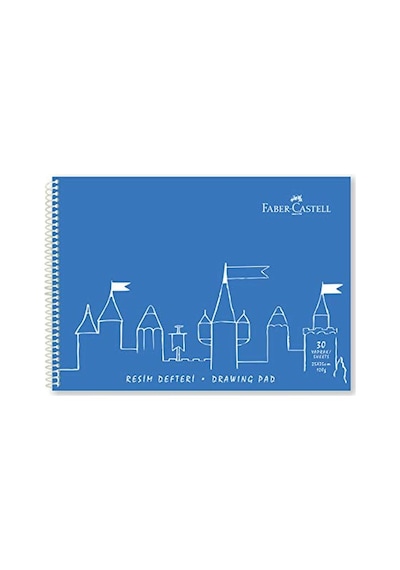 Faber-castell Resim Defteri, 25x35 Cm, 30 Yaprak, Sert Kapak, Spiral Cilt, 120g Kağıt, Dayanıklı Ve Çevre Dostu, Asorti Renkler