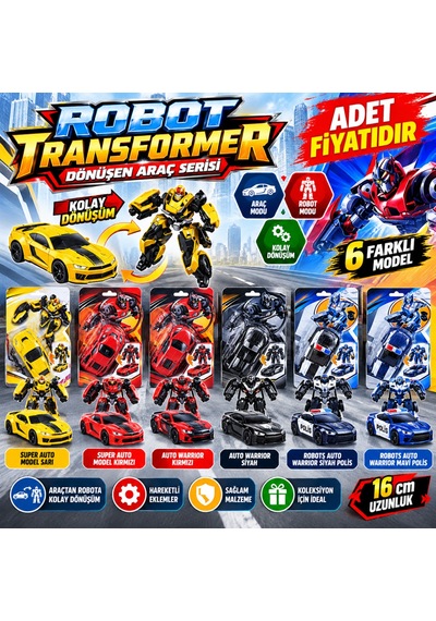 S00013289 Robot Transformer 3a.2r. Adet Fiyatıdır