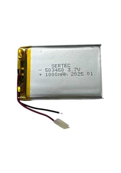 503450 3.7v 1000 Mah Li-polymer Pil Devreli/1.5a