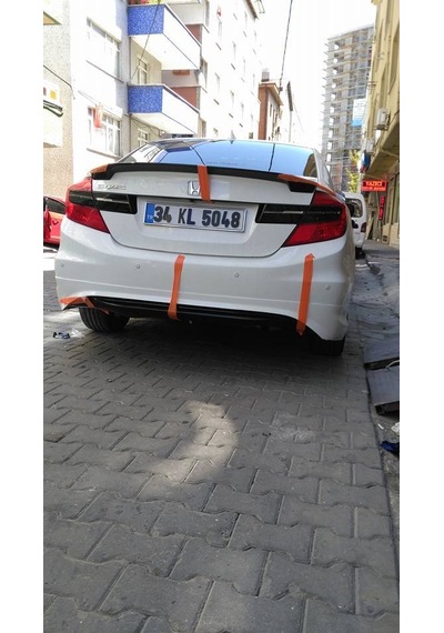 Honda Civic Fb7 Amerikan Spoiler - Bagaj Üstü - Abs Plastik - 2012+